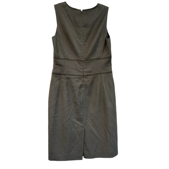 Calvin Klein 2 Piece Dress Suit Gray Sheath Dress & Jacket Size 6 Career Office - Picture 3 of 13